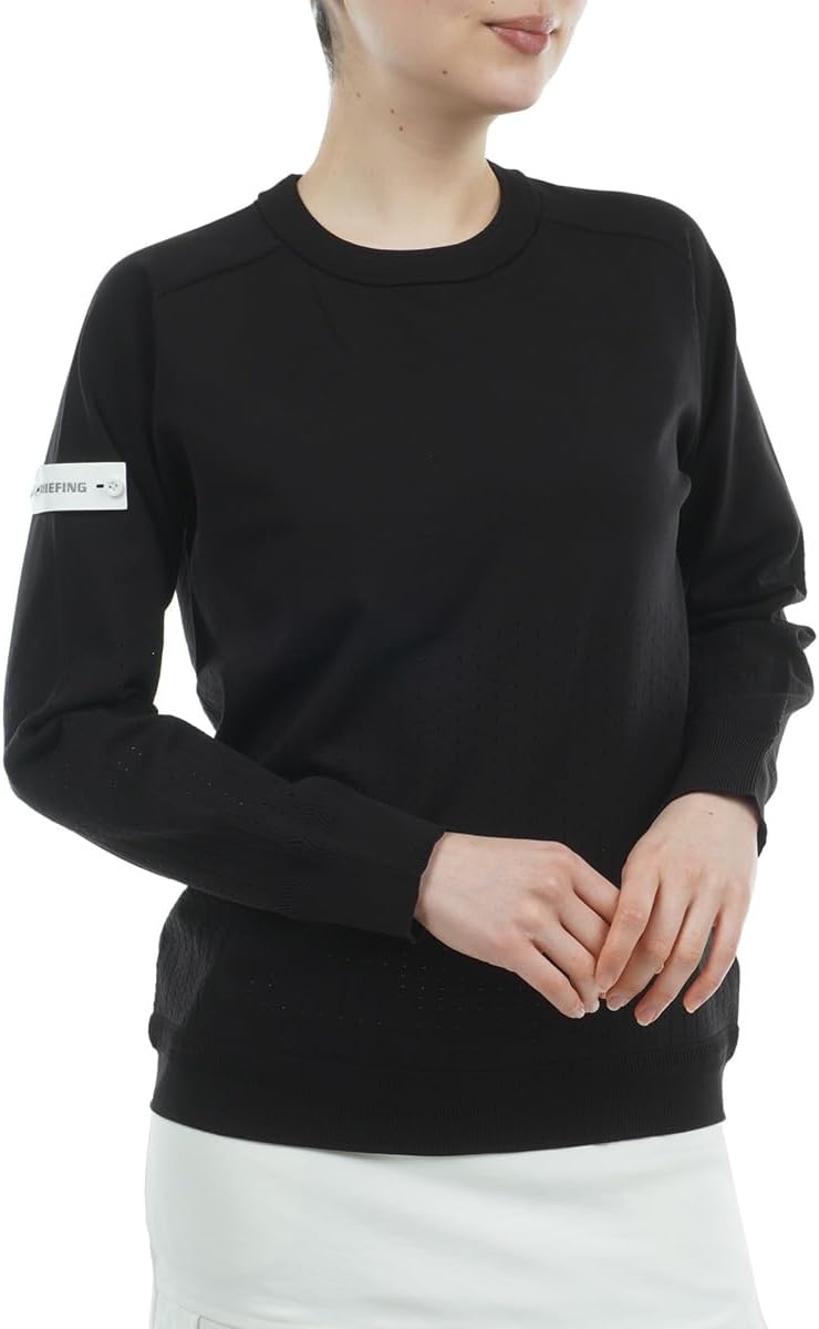 BRIEFING バイアスロゴ クルーネックニット｜CE MEN'S WR BIAS LOGO